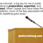 A microphone delivering motivational quotes for public speakers.