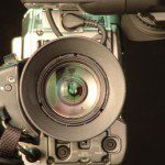A close up of a video camera capturing the challenge.