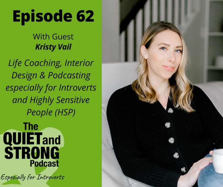 The peaceful podcast episode 62 with Kasy Voll explores interior design and life coaching.
